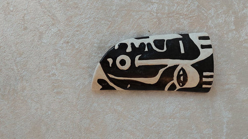 Ansigtsfragment II – keramikrelief